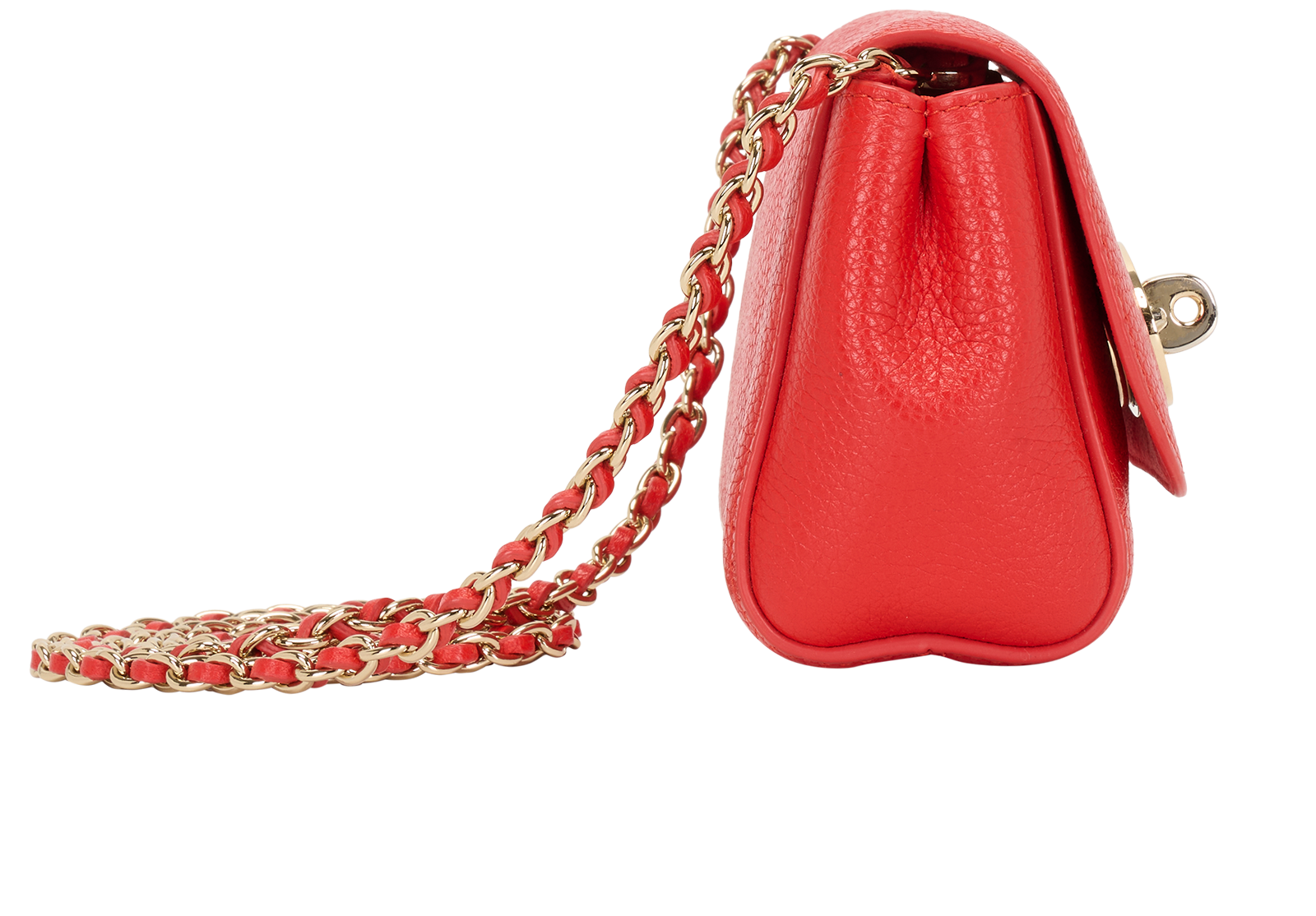 Mini Lily, &pound;395, Handbags, Red, Leather, Side view